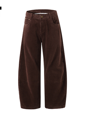 it :5cm/FIVECM复古灯芯绒宽松休闲裤男款2025秋冬百搭阔腿直筒裤