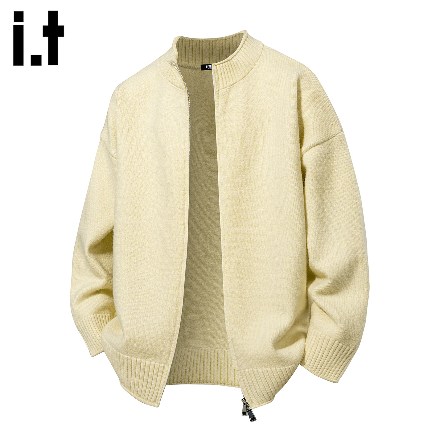 IT5cm青年针织衫开衫毛衣