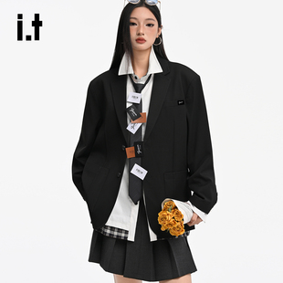 it :5cm/FIVECM廓形西服男女西装宽松高级感外套秋冬季休闲上衣