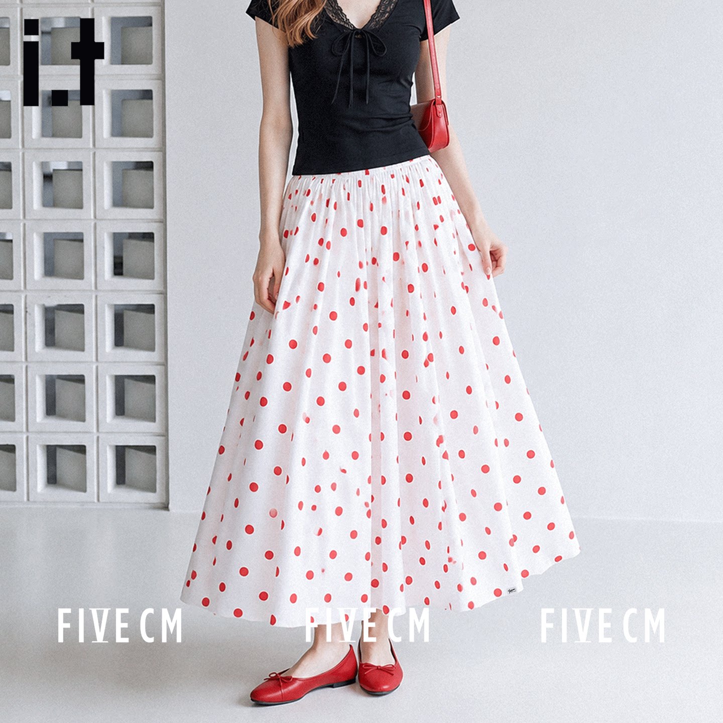 itFIVECM夏季A字半身裙女款