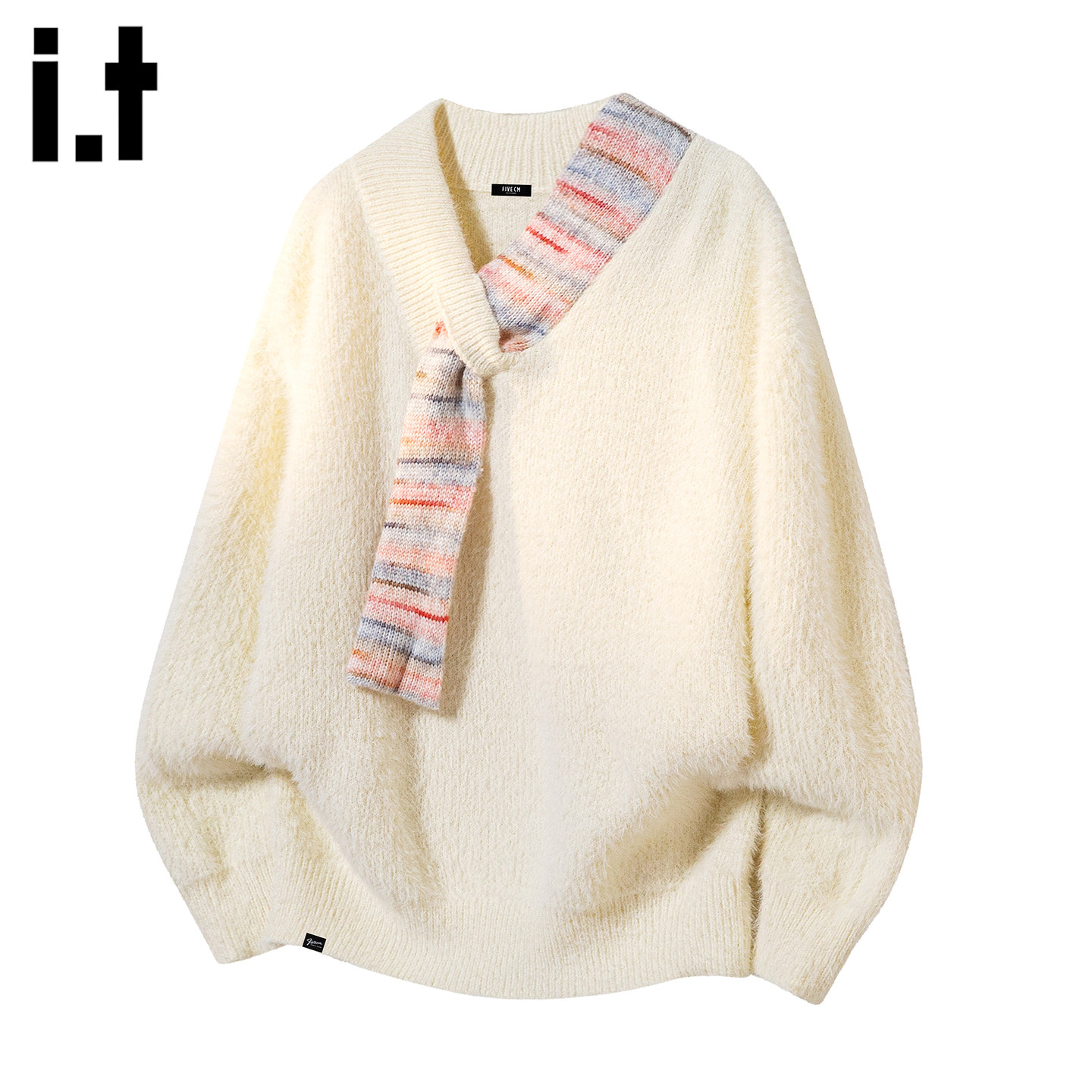 it5cm慵懒风软糯打底内搭针织衫