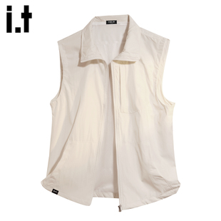 it :5cm/FIVECM日系户外无袖工装马甲外套男夏季薄款情侣开衫背心