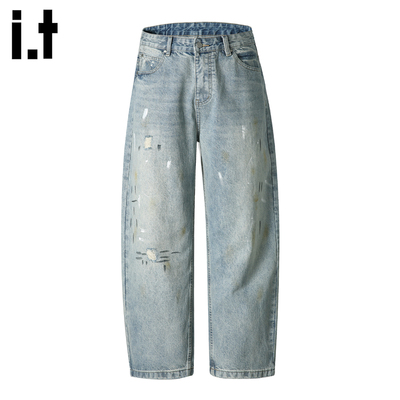 it5cm宽松休闲拖地阔腿裤