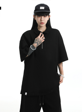 it：5cm/FIVECM夏季新款翻领领polo短袖t恤男女2025宽松情侣上衣