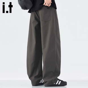 it :5cm/FIVECM复古休闲裤男2025新款秋冬新款宽松直筒长裤子潮牌