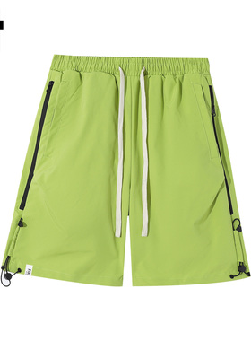 it :5cm/FIVECM美式绿色速干短裤男款2025夏季薄款直筒工装休闲裤