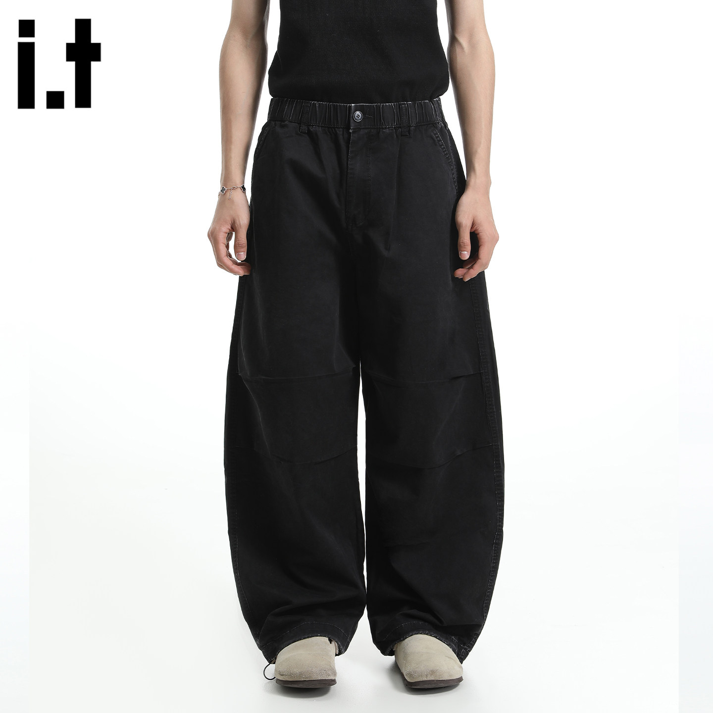 it :5cm/FIVECM男女同款潮流工装弯刀裤2025新款宽松休闲长裤子,男装,休闲裤,淘宝优惠券,粉丝福利购,淘宝优惠卷