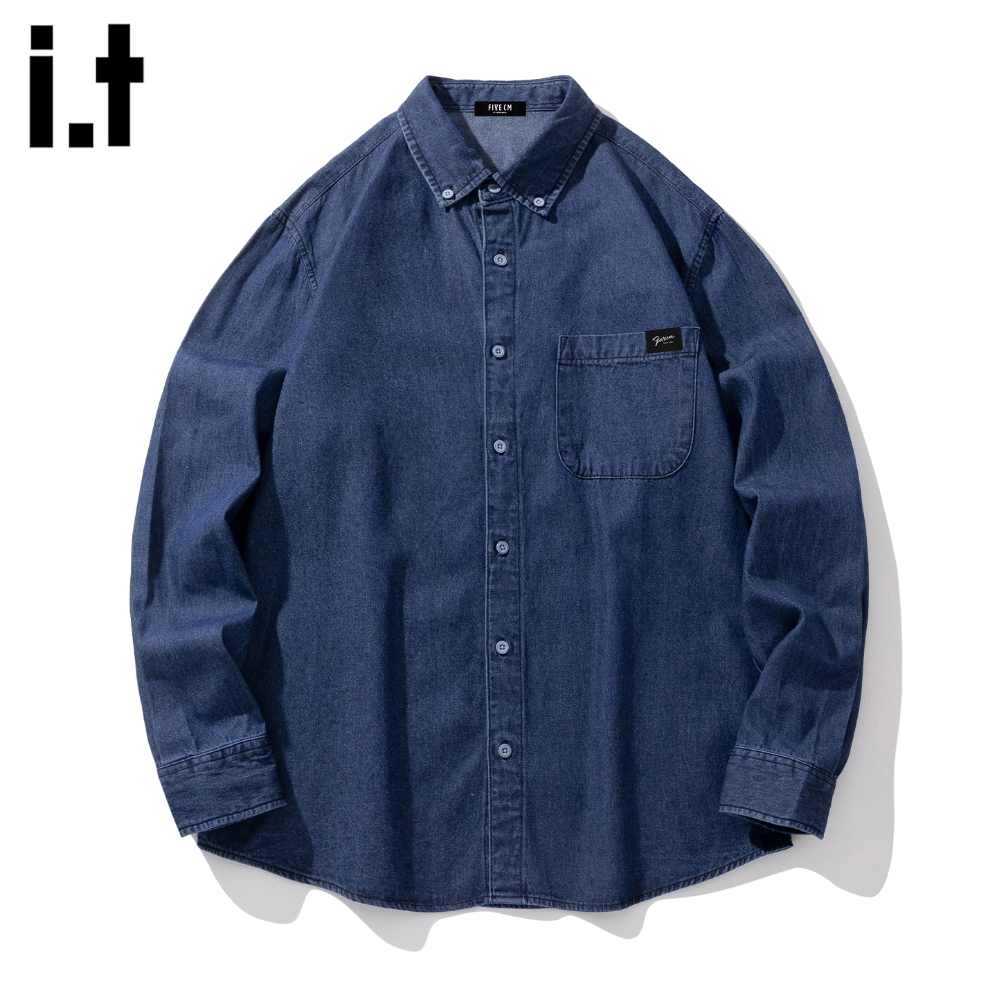 IT5cm/5.5cm牛仔衬衫