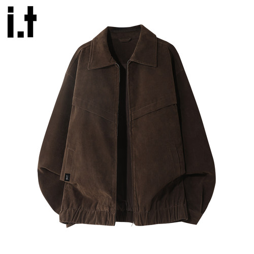 春秋新款美拉德翻领夹克男