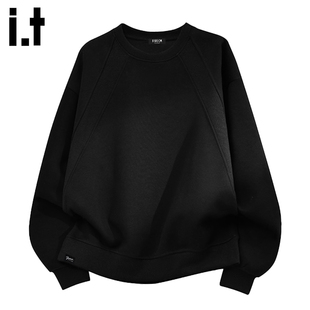 it :5cm/FIVECM男春季解构连帽卫衣重磅硬挺衫设计感美式宽松外套