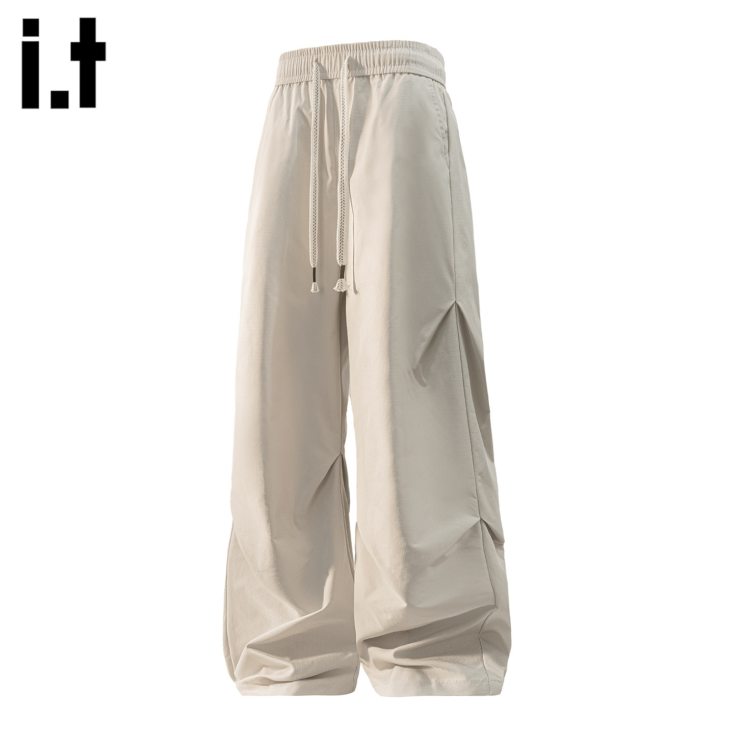 it :5cm/FIVECM美式复古卫裤男春季慵懒风高级宽松休闲时尚阔腿裤