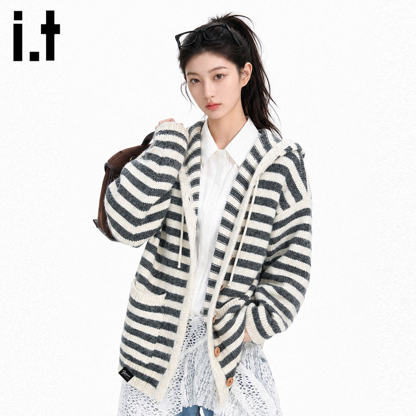 it复古设计感针织衫女秋季