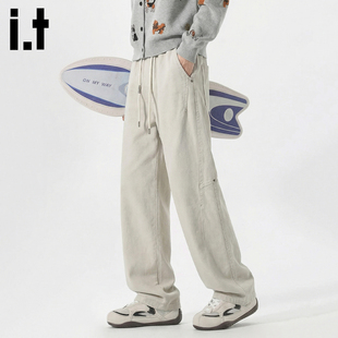 it :5cm/FIVECM潮牌解构弯刀工装裤男款2025秋冬季宽松阔腿休闲裤