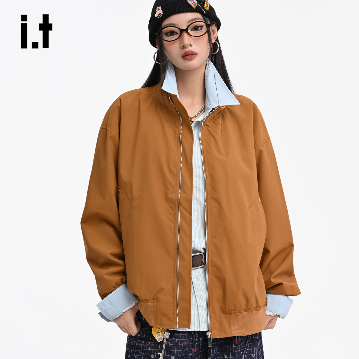 it :5cm/FIVECM飞行员夹克2025男女秋冬季2025棒球服拉链美式外套