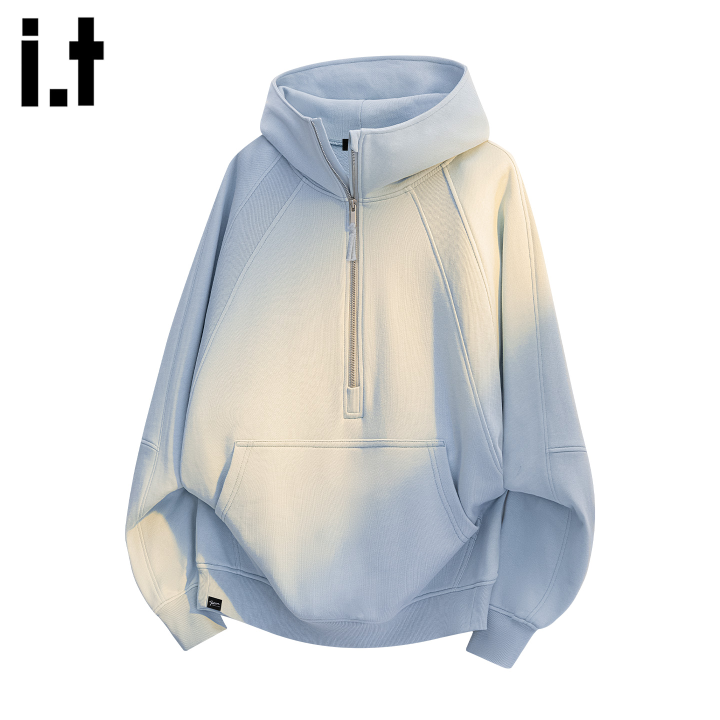 it高级感半拉连帽长袖卫衣