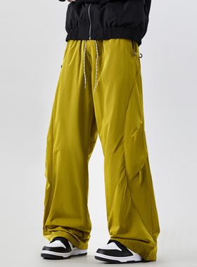 it :5cm/FIVECM潮牌美式休闲裤春秋新款宽松紫色速干户外运动长裤