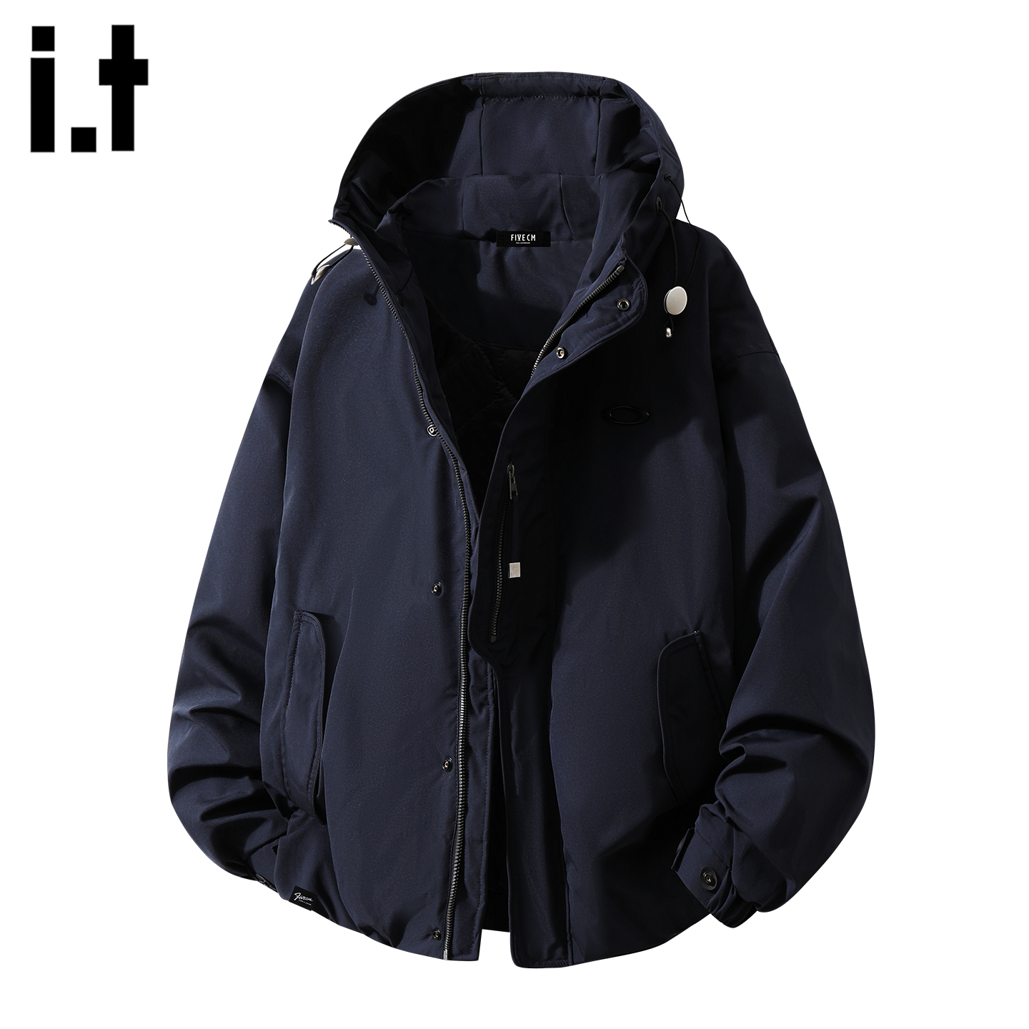 美式连帽冲锋衣外套男款2025