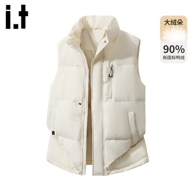 it设计感立领坎肩羽绒马甲