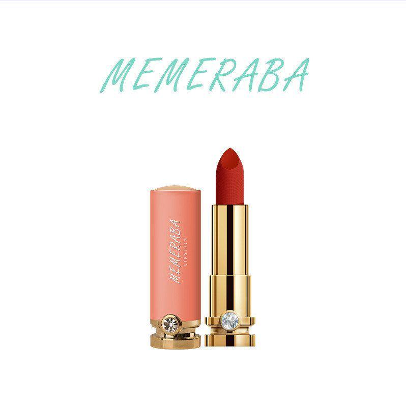 正品MEMERABA美美热巴轻感臻色马卡龙口红持久保湿滋润水果唇膏MB