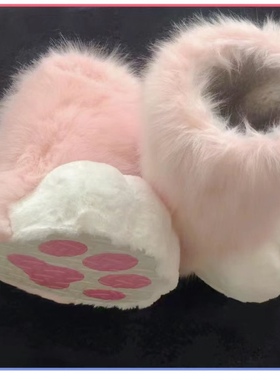 现货兽脚定制兽脚爪毛绒鞋cosplay兽脚Fursuit曲脚兽装脚成品现发