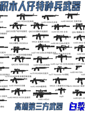 第三方兼容军事积木人仔积木高端特种兵SIGSPEAR步枪武器装备配件