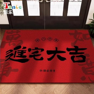 301耐脏入户门地垫PVC进门丝圈脚垫玄关门口红色可裁剪地毯