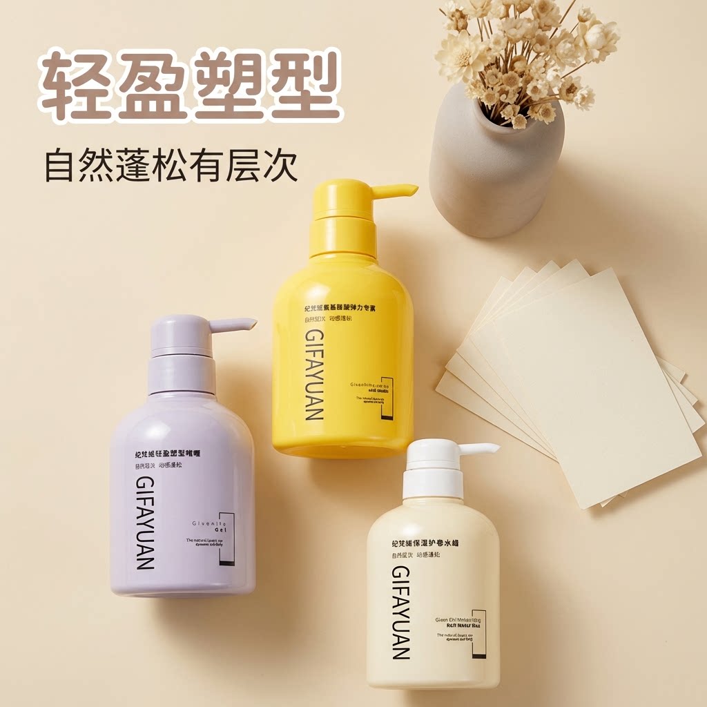 纪梵媛氨基酸护卷素保湿塑型啫喱