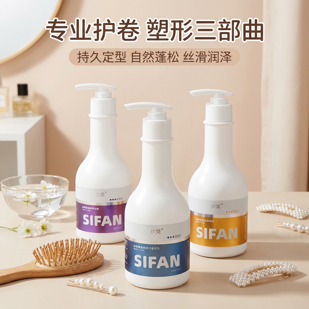 丝梵动感塑型啫喱烫染保湿护卷