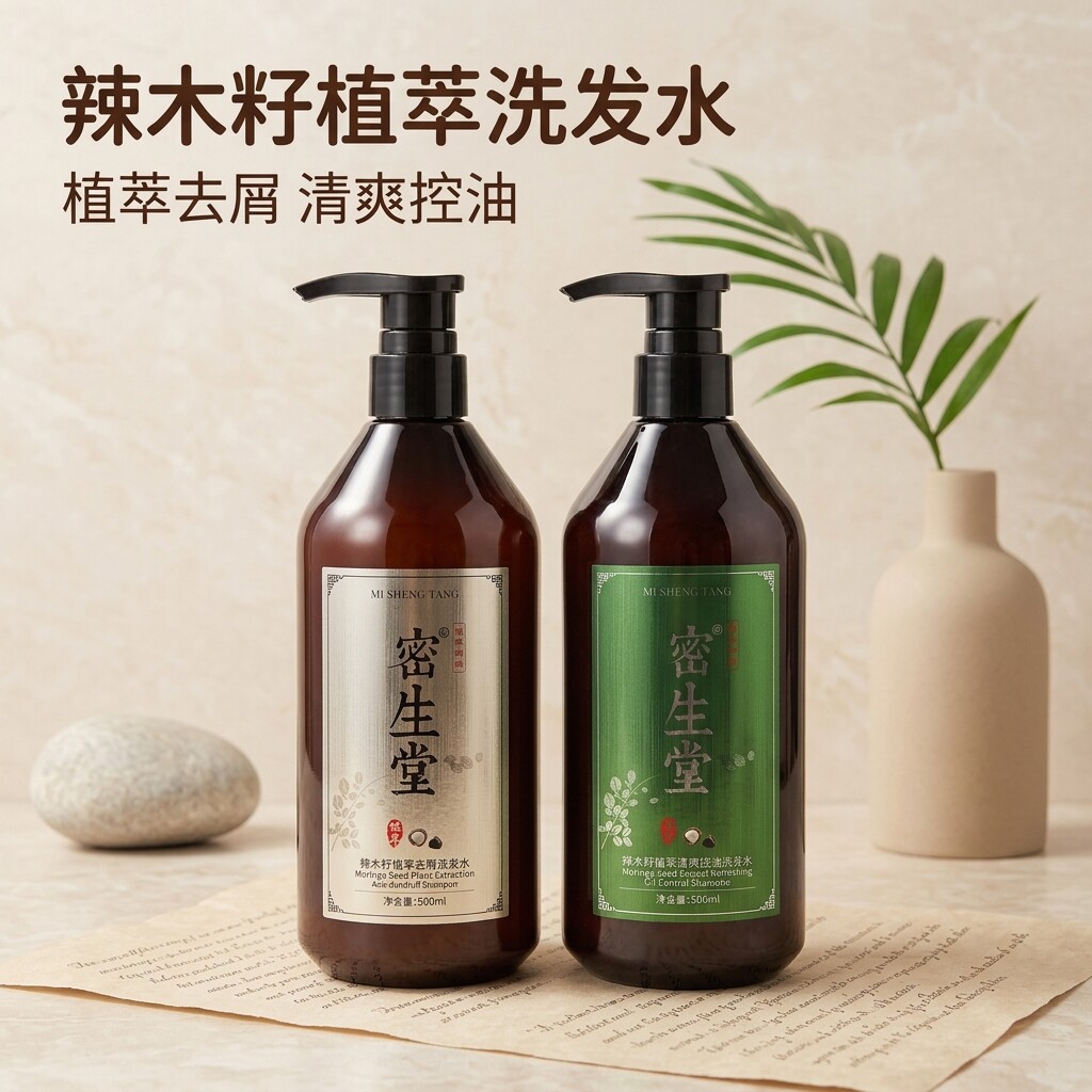 密生堂辣木籽控油去屑洗发水
