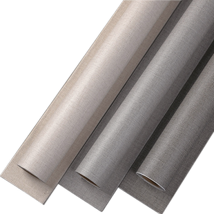 加厚仿布纹麻布纹墙纸自粘防水防潮纯色客厅卧室宿舍自带胶壁纸贴