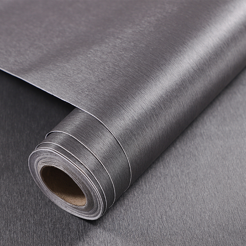 深灰拉丝冰箱贴纸全贴防水自粘