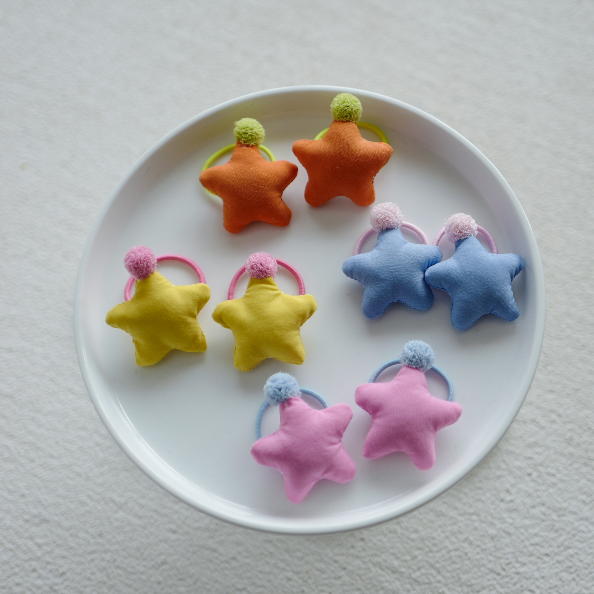 儿童发圈可爱星星小号橡皮筋小女生扎啾啾头绳皮套女孩对扎高弹力