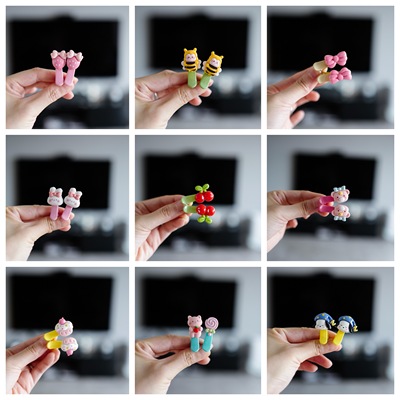 0-6卡通女孩圆头不伤发小号发夹