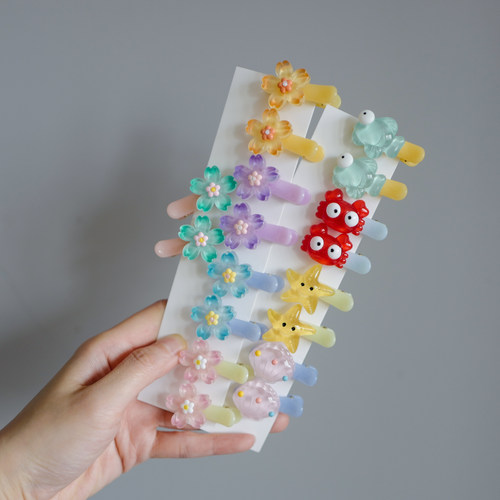 儿童小号亚克力侧边夹婴幼儿发夹