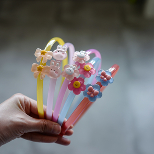 晶莹剔透拉直不断儿童带齿头箍小学生有齿防滑碎发箍刘海头窟压发