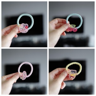 发量多选加粗卡通儿童马尾扎小学生头绳可爱流沙橡皮筋发圈皮套