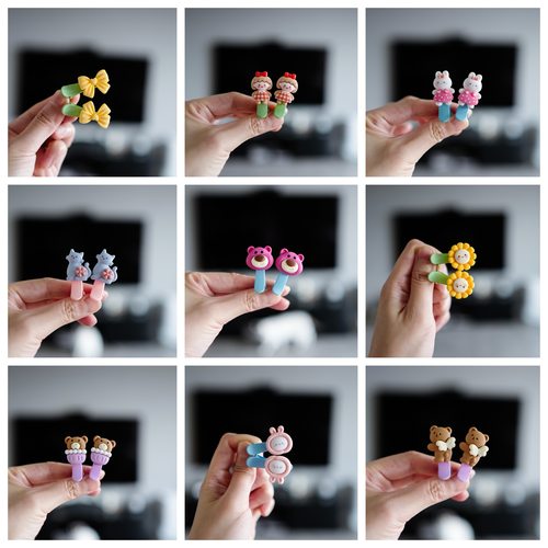 0-6卡通女孩圆头不伤发小号发夹