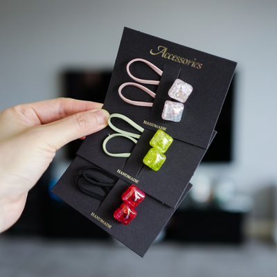 晶莹糖块发饰甜美可爱小号发绳