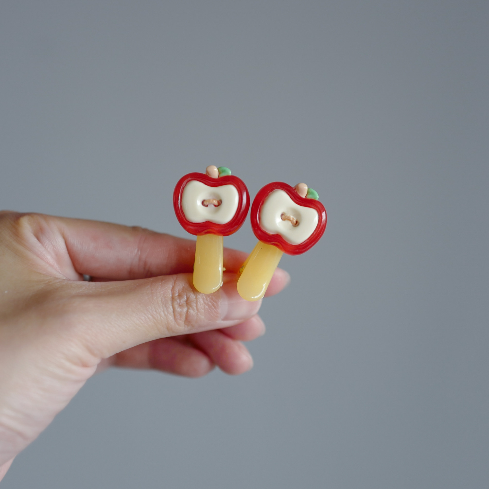 可爱苹果儿童小号碎发夹小女生刘海夹子发卡子发饰侧边夹鸭嘴夹,童装/婴儿装/亲子装,发饰,淘宝优惠券,粉丝福利购,淘宝优惠卷