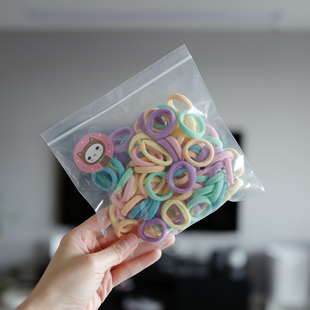 儿童好用不伤发不缠发毛贴发圈婴幼儿无接缝橡皮筋高弹力小号发绳