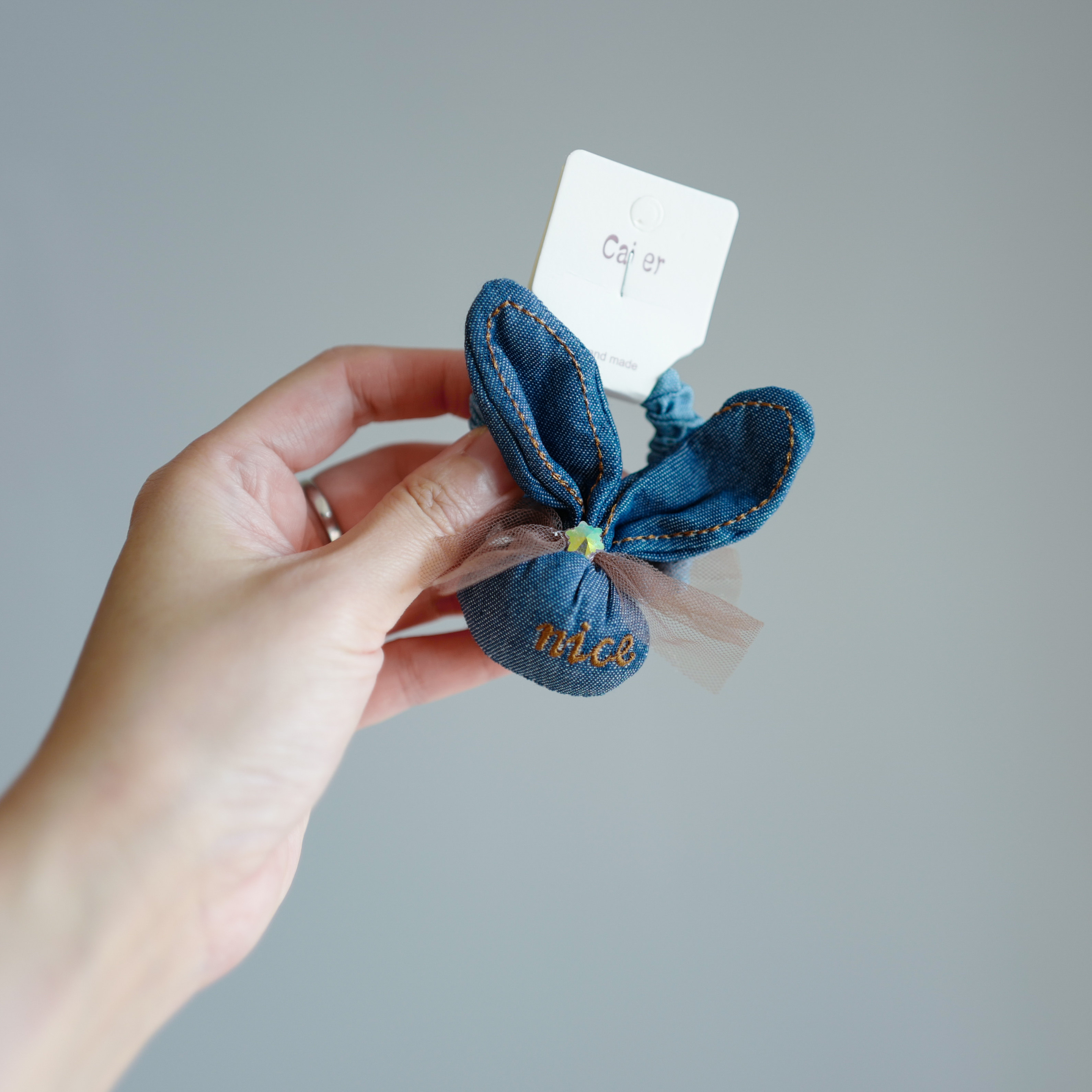 可爱牛仔布艺兔子发绳儿童丸子头饰甜美小肠发圈不伤发头绳皮套,童装/婴儿装/亲子装,发饰,淘宝优惠券,粉丝福利购,淘宝优惠卷