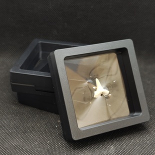 精选悬浮盒矿物悬浮盒7cm9cm经典黑色首饰收纳矿晶化石文创潮玩