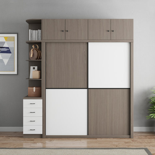 宜森缘经济型现代推拉门衣柜