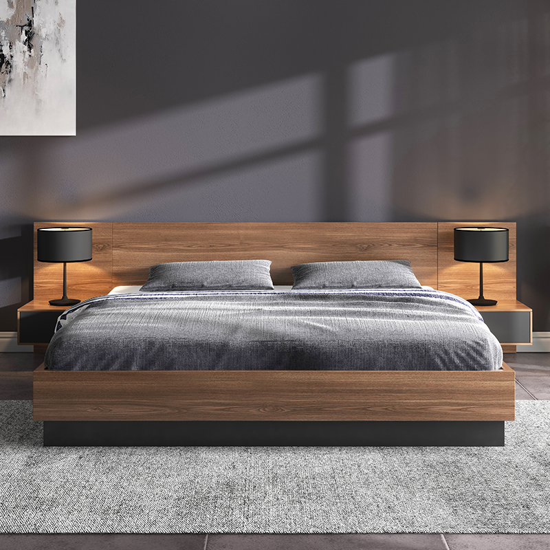 北欧高箱主卧矮床日式榻榻米