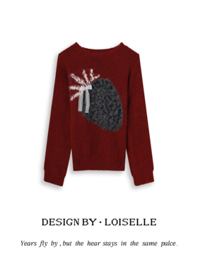 【官补之夜】LOISELLE洛赛儿【草莓可可】时尚百搭休闲毛衣