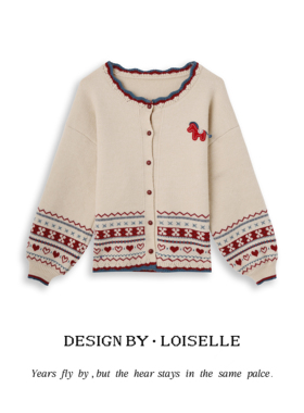 【官补之夜】LOISELLE洛赛儿【花辰夕月】时尚百搭休闲毛衣