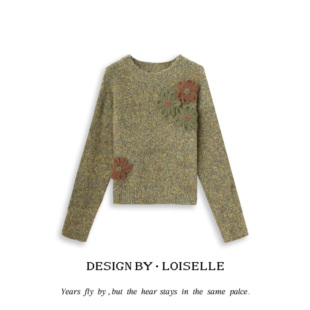 时尚 晨露玫瑰 LOISELLE洛赛儿 百搭休闲毛衣 年终盛典