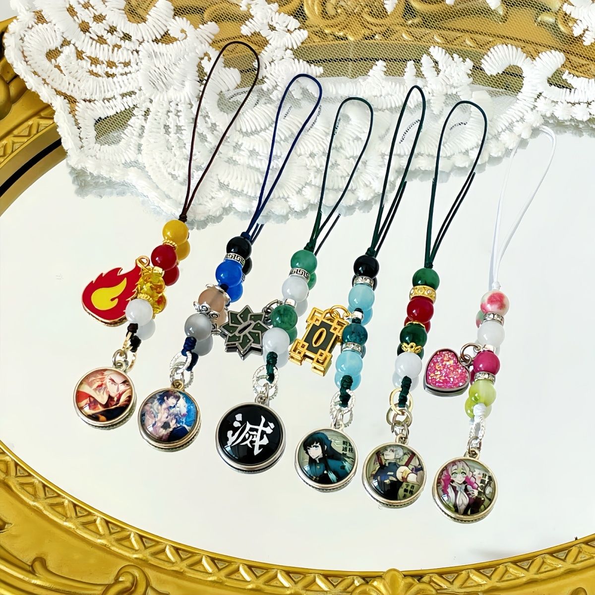 原创鬼灭之刃动漫手机包包挂饰