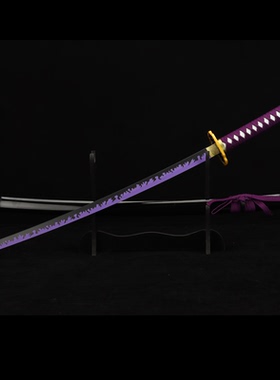 继国严胜鬼灭之刃金属日轮刀无一郎富冈义勇未开刃cos道具武器