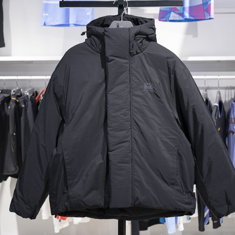 李宁短棉服男子运动潮流系列舒适保暖宽松休闲连帽外套AJMT097